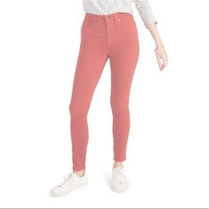 Madewell 10” Garment Dyed High Rise Skinny Jeans